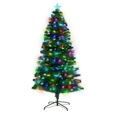 Load image into Gallery viewer, Christabelle 1.5m Enchanted Pre Lit Fibre Optic Christmas Tree Stars Xmas Decor
