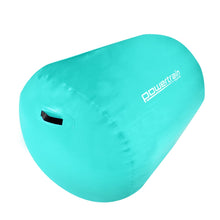 Load image into Gallery viewer, Powertrain Sports Inflatable Gymnastics Air Barrel Exercise Roller 120 x 75cm - Green
