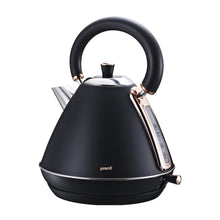 Load image into Gallery viewer, Pronti Rose Trim Collection Toaster &amp; Kettle Bundle - Black
