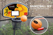 Load image into Gallery viewer, Kahuna Classic 6ft Trampoline Free Ladder Spring Mat Net Safety Pad Cover Round Enclosure Basketball Set - Purple
