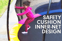 Load image into Gallery viewer, Kahuna 8ft Outdoor Rainbow Trampoline For Kids And Children Suited For Fitness Exercise Gymnastics With Safety Enclosure

