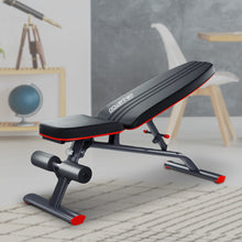 Load image into Gallery viewer, Powertrain Home Gym Bench Adjustable Flat Incline Decline FID 250KG Load
