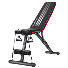 Load image into Gallery viewer, Powertrain Adjustable Incline Decline Exercise Bench Resistance Bands
