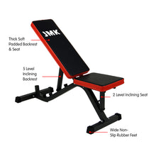 Load image into Gallery viewer, Powertrain Adjustable Incline Decline Home Gym Bench
