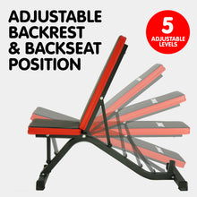 Load image into Gallery viewer, Powertrain Adjustable Incline Decline Home Gym Bench
