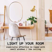 Load image into Gallery viewer, La Bella Gold Wall Mirror Oval Aluminum Frame Makeup Decor Bathroom Vanity 50x75cm
