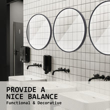 Load image into Gallery viewer, La Bella Black Wall Mirror Round Aluminum Frame Makeup Decor Bathroom Vanity 50cm
