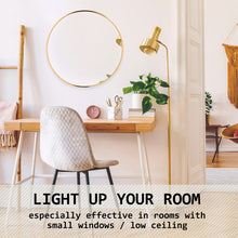 Load image into Gallery viewer, La Bella Gold Wall Mirror Round Aluminum Frame Makeup Decor Bathroom Vanity 50cm
