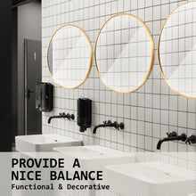 Load image into Gallery viewer, La Bella Gold Wall Mirror Round Aluminum Frame Makeup Decor Bathroom Vanity 50cm
