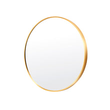 Load image into Gallery viewer, La Bella Gold Wall Mirror Round Aluminum Frame Makeup Decor Bathroom Vanity 60cm
