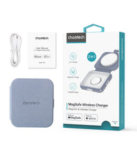 Load image into Gallery viewer, CHOETECH T323 2-in-1 Magsafe&amp;MFI Wireless Charger
