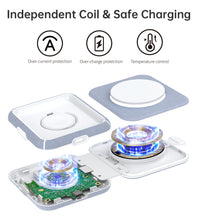Load image into Gallery viewer, CHOETECH T323 2-in-1 Magsafe&amp;MFI Wireless Charger
