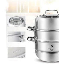 Load image into Gallery viewer, Zhang Xiao Quan 28cm 3-Tier Steamer
