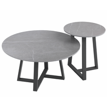 Load image into Gallery viewer, Interior Ave - Broadway Two Tier Stone Coffee Table Set
