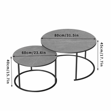 Load image into Gallery viewer, Executive Stone Nested Coffee Table Set
