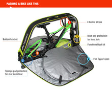 Load image into Gallery viewer, NOOYAH Bike BLUE Travel Case Bike Bag Shell EVA Tough material MTB Mountain Bike Road Bike TT 700c Gravel Bike Ebike 29er etc - BK007S

