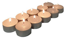 Load image into Gallery viewer, Wholesale Lot Large Tealight Candles 6cm Wide in silver foil cup  200 in a pack - Party Event Wedding BBQ Dinner Romantic Ambience Decor
