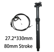 Load image into Gallery viewer, ZOOM SPD-802 Adjustable Height via Thumb Remote Lever - Internal Cable 27.2mm Diameter 80mm Travel Dropper Seatpost
