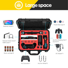 Load image into Gallery viewer, DEVASO Carrying Case for Nintendo Switch OLED Case, Professional Safe Hard-Black
