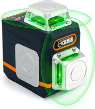 Load image into Gallery viewer, CIGMAN CM720 Laser Level Self Leveling 2 x 360° Green Cross Line Rechargeable
