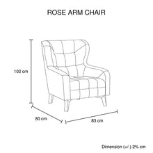 Load image into Gallery viewer, Armchair High back Lounge Accent Chair Designer Printed Fabric with Wooden Leg
