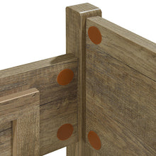 Load image into Gallery viewer, Double Size Bed Frame Natural Wood like MDF in Oak Colour
