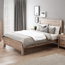 Load image into Gallery viewer, Bed Frame Single Size in Solid Wood Veneered Acacia Bedroom Timber Slat in Oak
