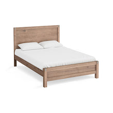 Load image into Gallery viewer, Bed Frame Single Size in Solid Wood Veneered Acacia Bedroom Timber Slat in Oak

