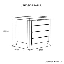 Load image into Gallery viewer, Bedside Table 2 drawers Storage Table Night Stand MDF in Oak
