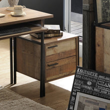 Load image into Gallery viewer, Bedside Table 2 drawers Night Stand Particle Board Construction in Oak Colour
