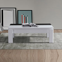 Load image into Gallery viewer, Coffee Table High Gloss Finish Lift Up Top MDF Black &amp; White Colour Interior Storage
