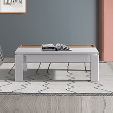 Load image into Gallery viewer, Coffee Table High Gloss Finish Lift Up Top MDF White Ash Colour Interior Storage
