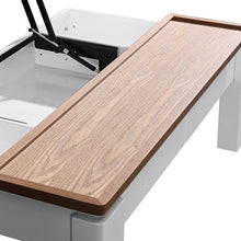 Load image into Gallery viewer, Coffee Table High Gloss Finish Lift Up Top MDF White Ash Colour Interior Storage

