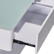 Load image into Gallery viewer, Stylish Coffee Table High Gloss Finish Shiny White Colour with 4 Drawers Storage
