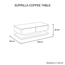 Load image into Gallery viewer, Stylish Coffee Table High Gloss Finish Shiny White Colour with 4 Drawers Storage
