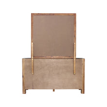 Load image into Gallery viewer, Dresser with 6 Storage Drawers in Solid Acacia &amp; Veneer With Mirror in Chocolate Colour
