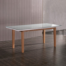 Load image into Gallery viewer, 7 Pieces Dining Suite Dining Table &amp; 6X Chairs in White Top High Glossy Wooden Base
