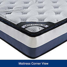 Load image into Gallery viewer, Queen Mattress Latex Pillow Top Pocket Spring Foam Medium Firm Bed
