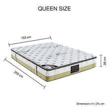 Load image into Gallery viewer, Queen Mattress Memory Pillow Top Pocket Spring Foam Medium Firm Bed
