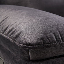 Load image into Gallery viewer, 5 Seater Corner Couch Velvet Grey Fabric Recliner Sofa Lounge Set with Quilted Back Cushions
