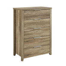 Load image into Gallery viewer, Tallboy with 5 Storage Drawers Natural Wood like MDF in Oak Colour
