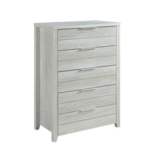Load image into Gallery viewer, Tallboy with 5 Storage Drawers Natural Wood like MDF in White Ash Colour
