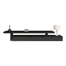 Load image into Gallery viewer, TV Cabinet with 3 Storage Drawers Extendable With Glossy MDF Entertainment Unit in Black Color
