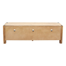 Load image into Gallery viewer, 180cm Solid Acacia Wooden Frame Entertainment Unit in Oak Color
