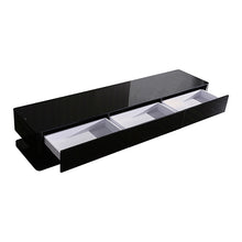 Load image into Gallery viewer, 200cm Elegant High Glossy Assembled Entertainment Unit in Black color

