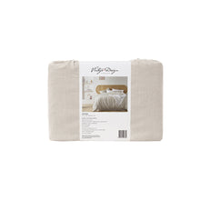 Load image into Gallery viewer, Vintage Design Homewares Natural French Linen Quilt Cover Set Double
