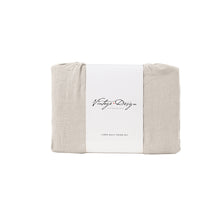 Load image into Gallery viewer, Vintage Design Homewares Natural French Linen Quilt Cover Set Double
