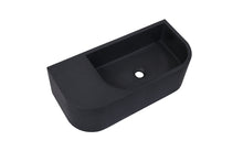Load image into Gallery viewer, New Concrete Cement Wash Basin Counter Top Matte Black Wall Hung Basin
