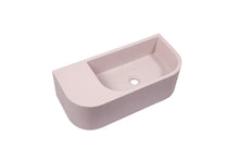 Load image into Gallery viewer, New Concrete Cement Wash Basin Counter Top Matte Pink Wall Hung Basin
