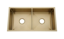 Load image into Gallery viewer, 2023 Burnished Brass Gold stainless steel 304 double bowl kitchen sink
